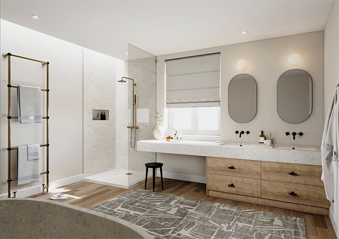 Cortona, Moonstone - Twist&Fit Roman Blind - Image 7